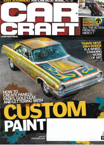 CAR CRAFT 2017 APR - HOME ALIGNMENT, PAINT, PANES, FADES, GOLD LEAF, LETTERING